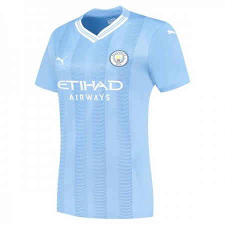 Manchester City 2023-24 Domácí - Dámské Fotbalové Dresy (S/S) Manchester City 2023-24 Domácí - Dámské Fotbalové Dresy (S/S)
